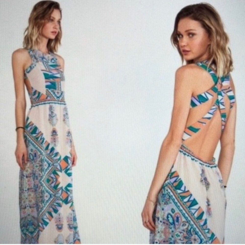 Lovers + Friends Kitty Kat maxi dress, blush NWT